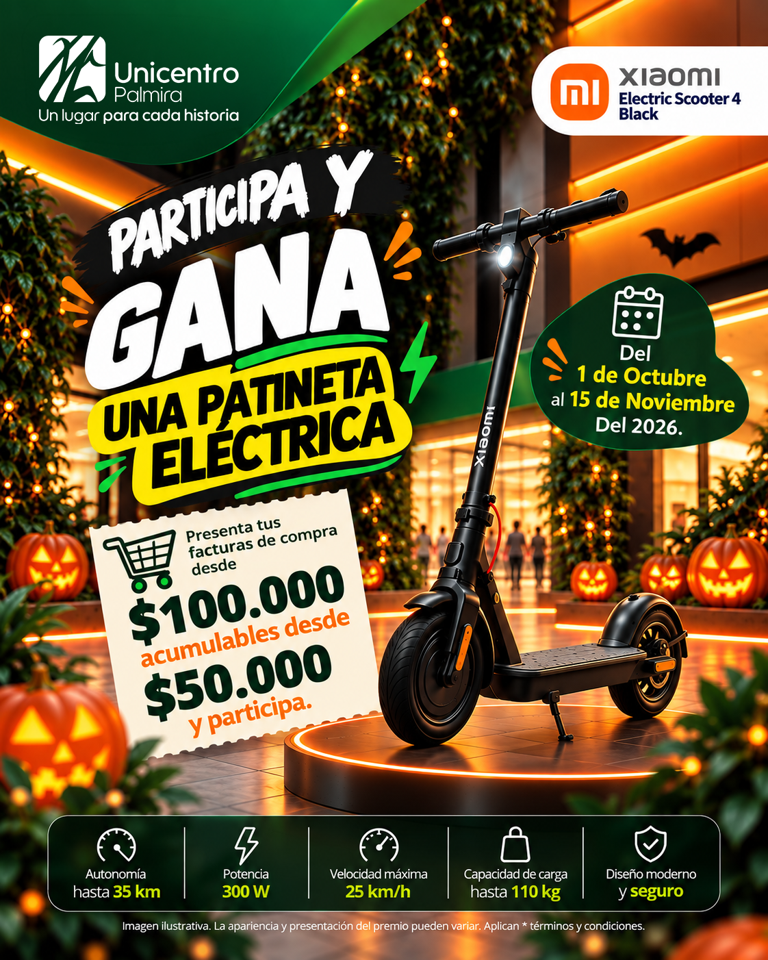 Gana una Patineta Eléctrica Xiaomi